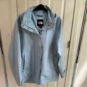 The North Face Raincoat Light Blue Size M